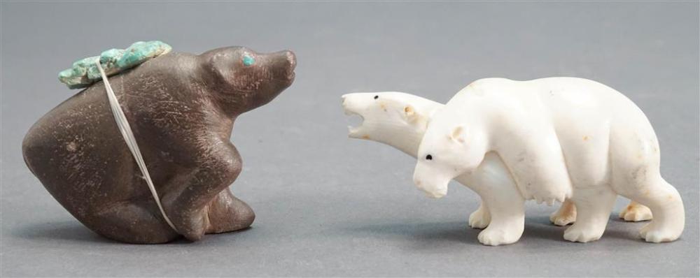 INUIT AND ZUNI CARVED SCULPTURES