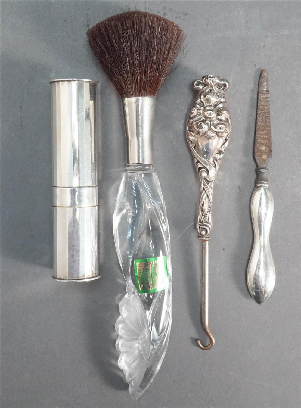 KIRK STERLING SILVER MAKEUP BRUSH, WATERFORD