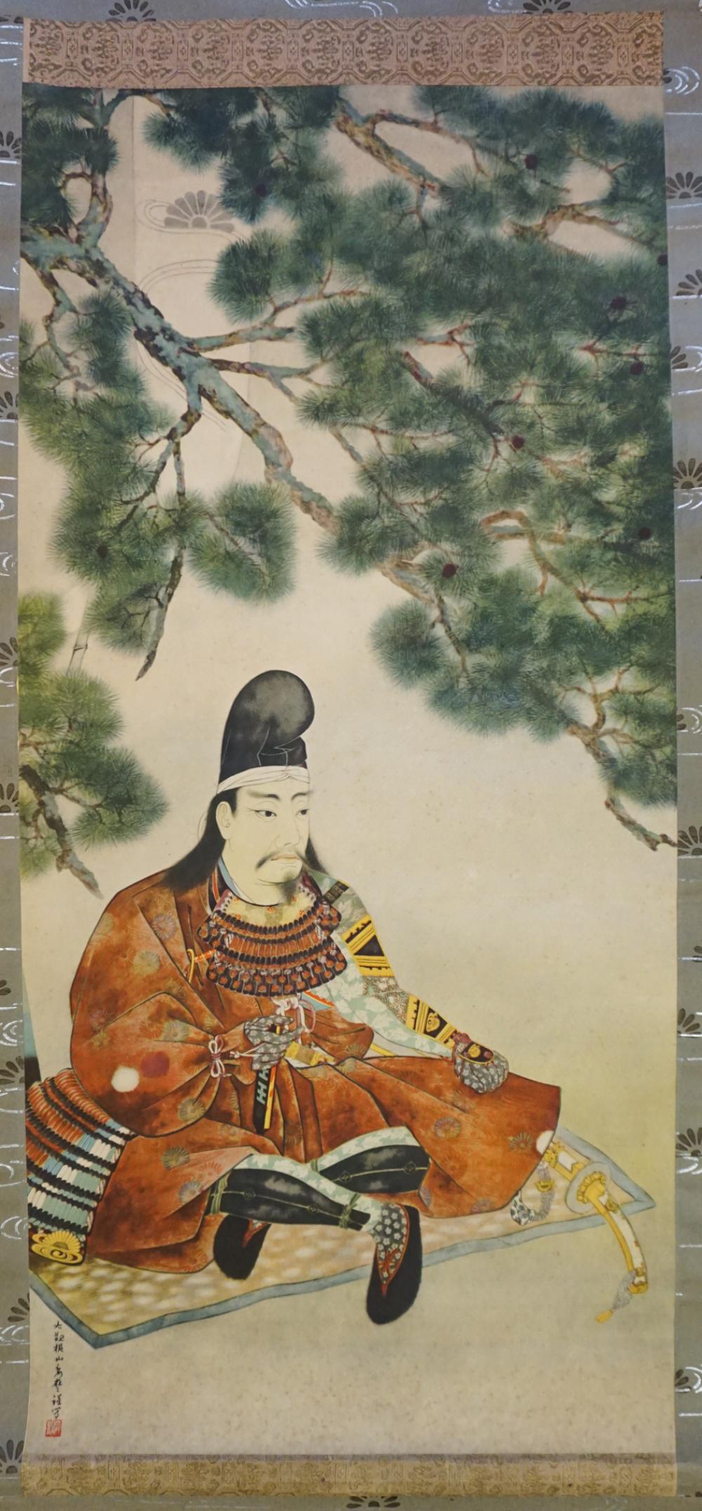 JAPANESE HANGING SCROLL SEATED 328739