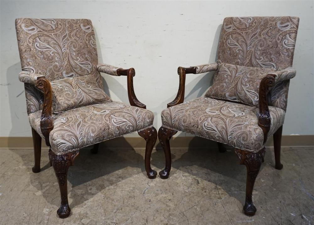 PAIR OF GEORGE II STYLE STAINED