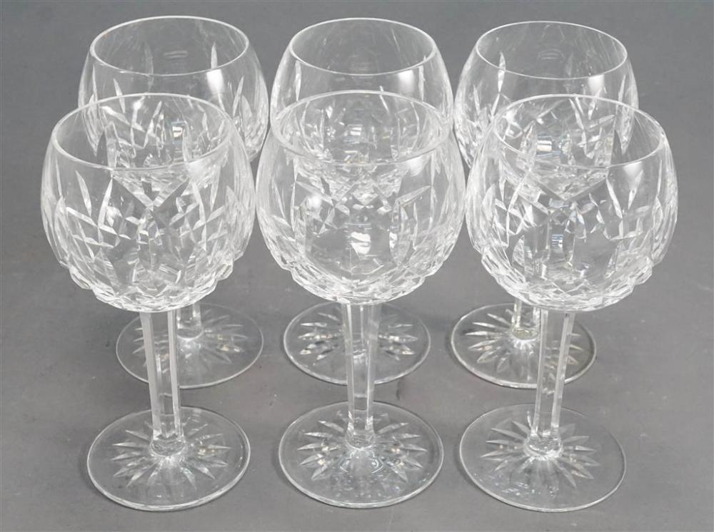 SIX WATERFORD CRYSTAL HOCK GLASSESSix 3287d2