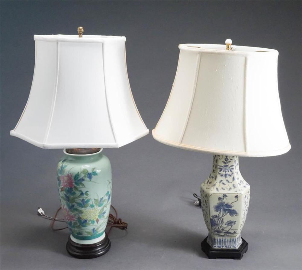 TWO CHINESE PORCELAIN VASES MOUNTED 3287dd