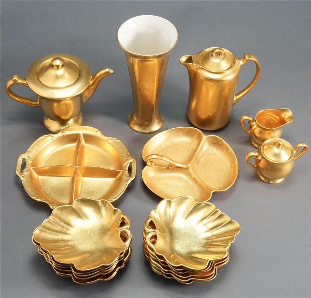COLLECTION WITH PICKARD GILT PORCELAIN