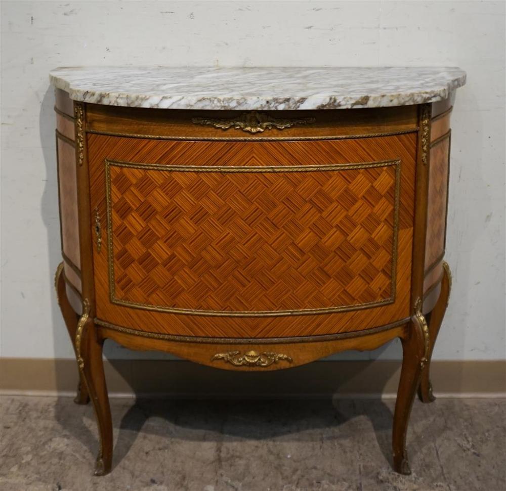 LOUIS XV STYLE PARQUETRY WOOD MARBLE
