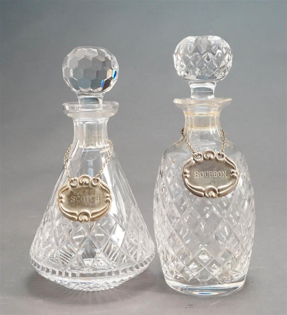 TWO WATERFORD CUT CRYSTAL DECANTERS 328851