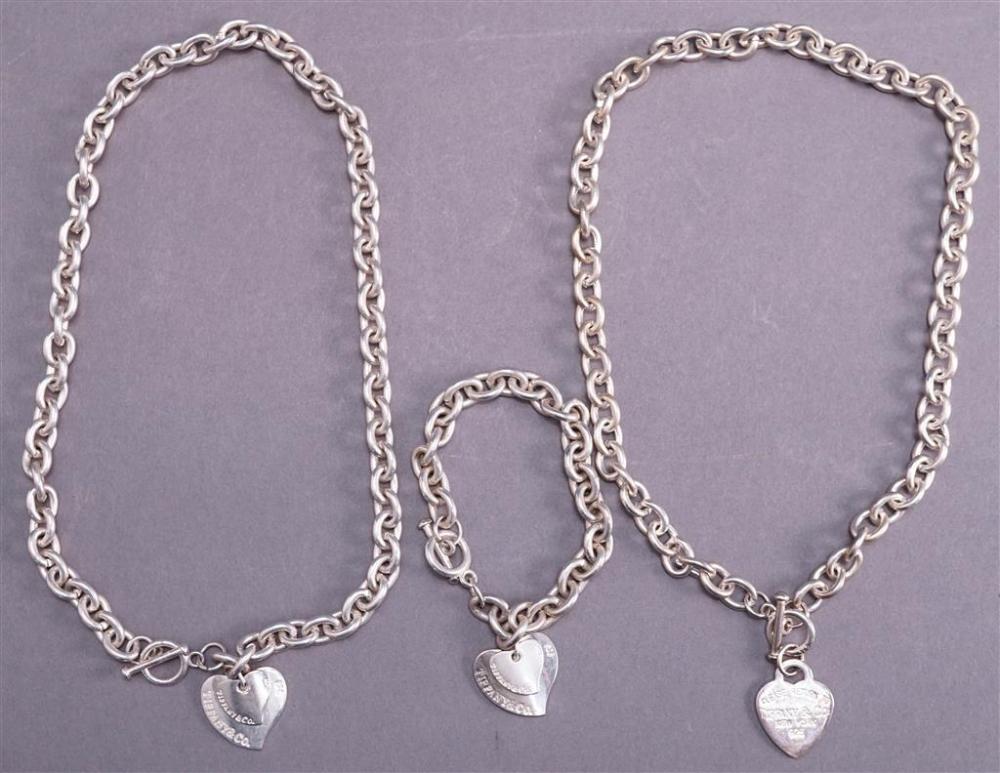 TWO 925 SILVER NECKLACES L 18 3288b6