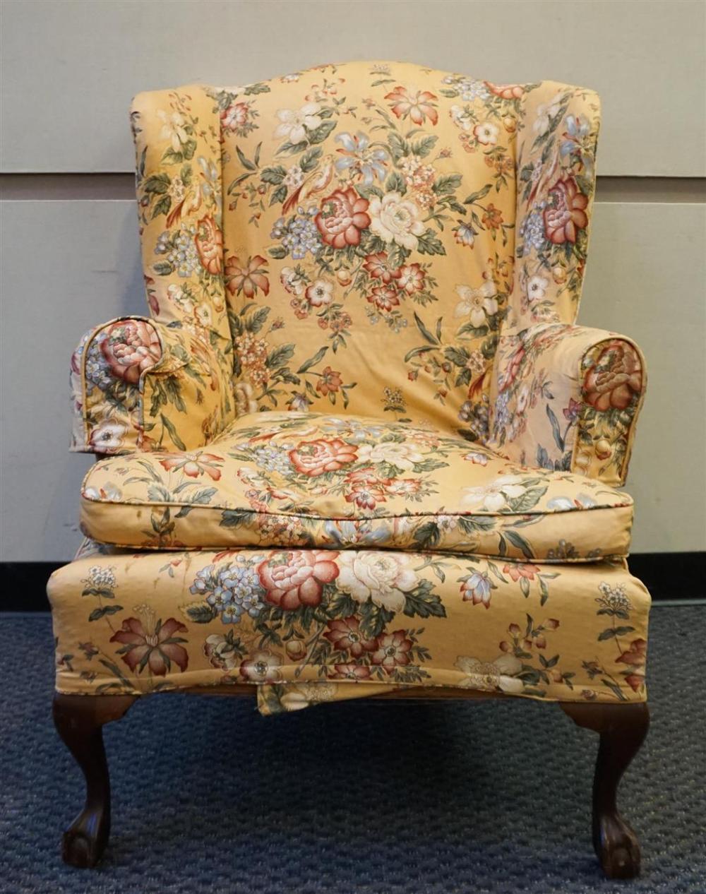 CHIPPENDALE STYLE MAHOGANY FLORAL 328952