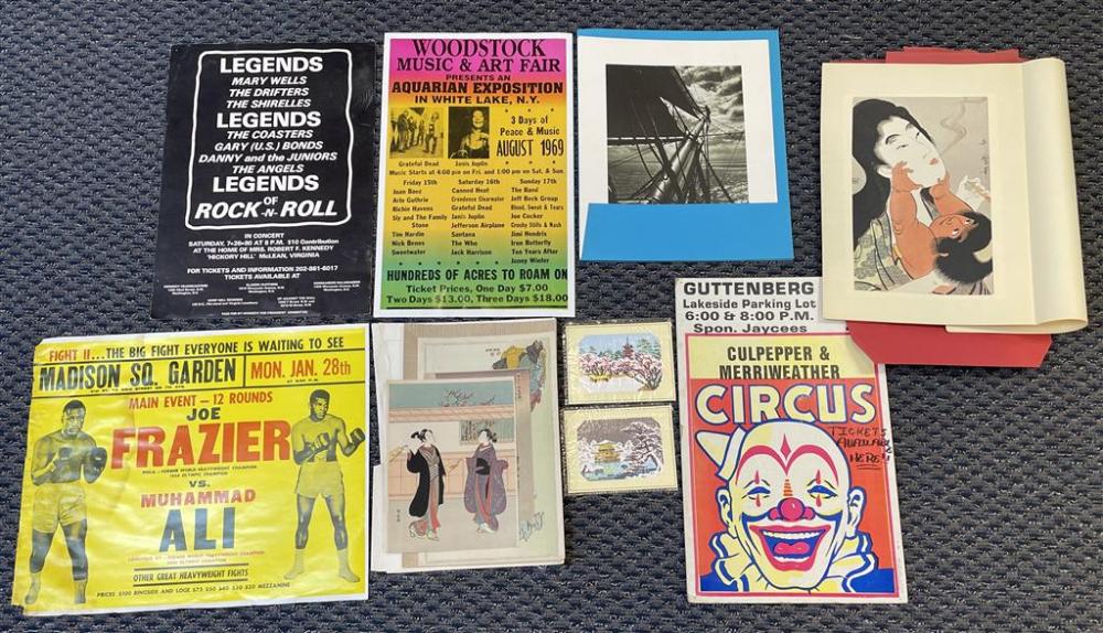 COLLECTION OF UNFRAMED POSTERS,