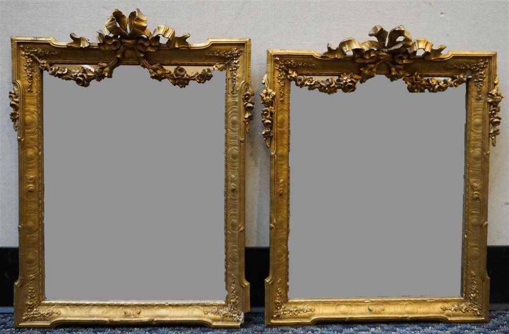 TWO LOUIS XVI STYLE GOLD PAINTED