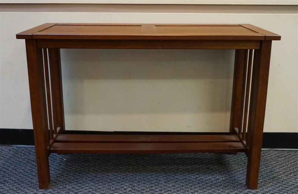 CONTEMPORARY FRUITWOOD SOFA TABLE,