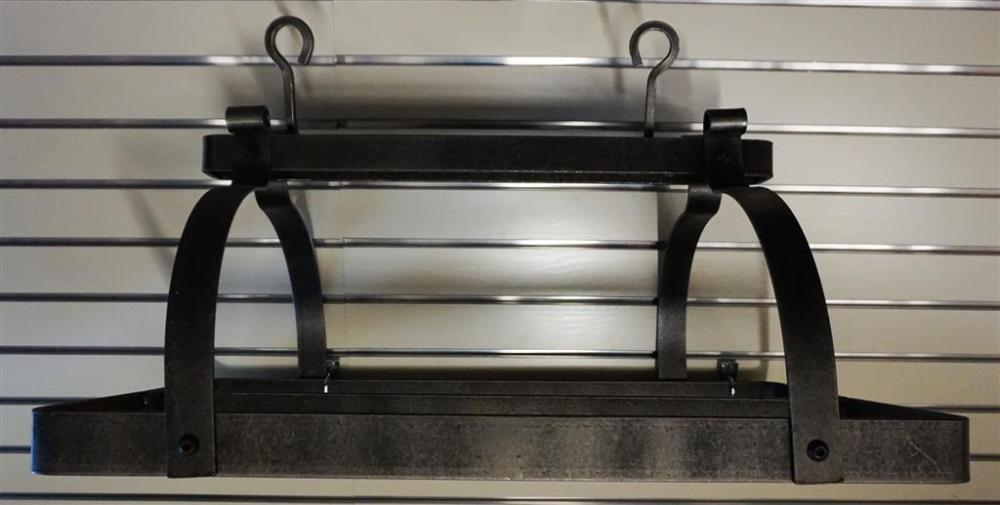 PAINTED METAL POT RACK WITH 22 328a14