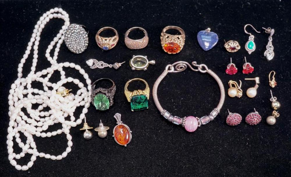 COLLECTION OF STERLING SILVER FASHION