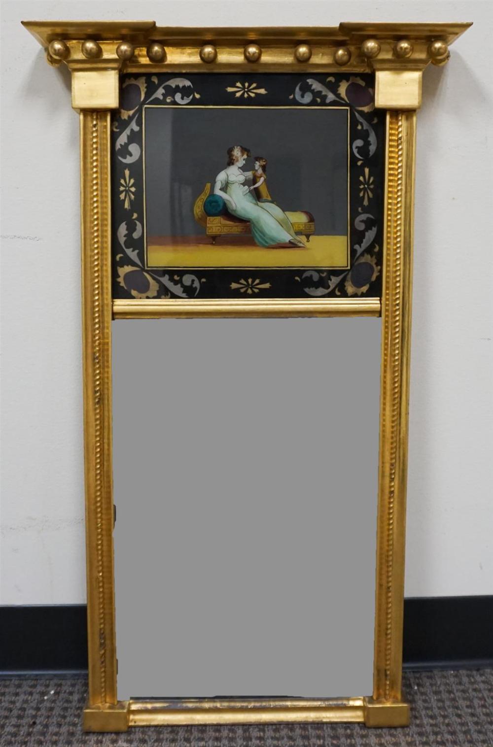 CLASSICAL STYLE TRUMEAU MIRROR,