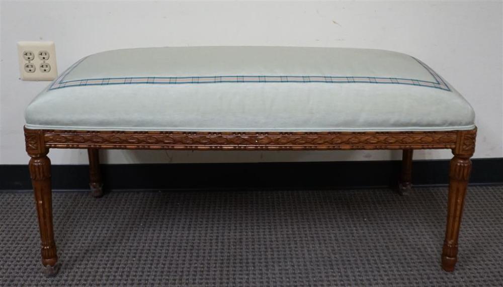 LOUIS XVI STYLE FRUITWOOD AND UPHOLSTERED 328b5a