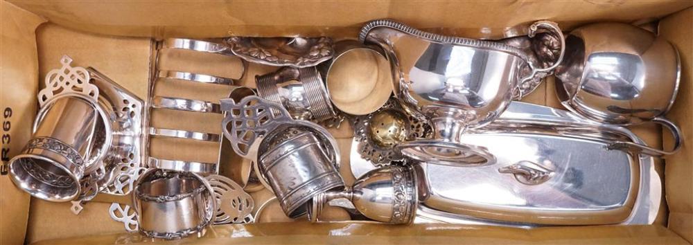 COLLECTION OF SILVER PLATE TABLEWARE