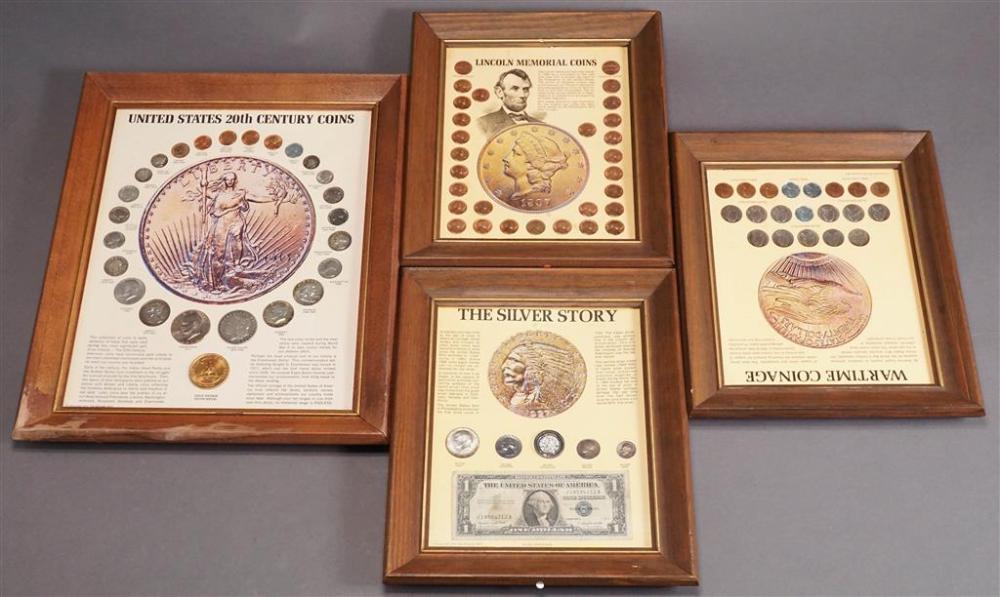 COLLECTION OF AMERICAN COINS FRAMED 328ba7