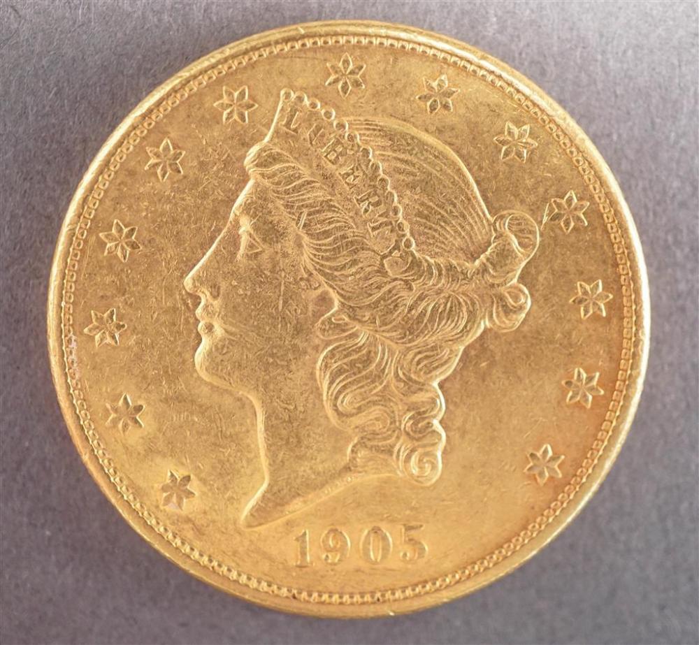 U.S. 1905-S LIBERTY HEAD $20 GOLD