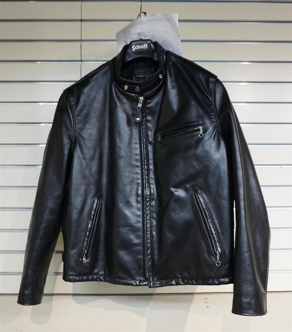 SCHOTT 641 RACER HORSEHIDE CAFE JACKET,