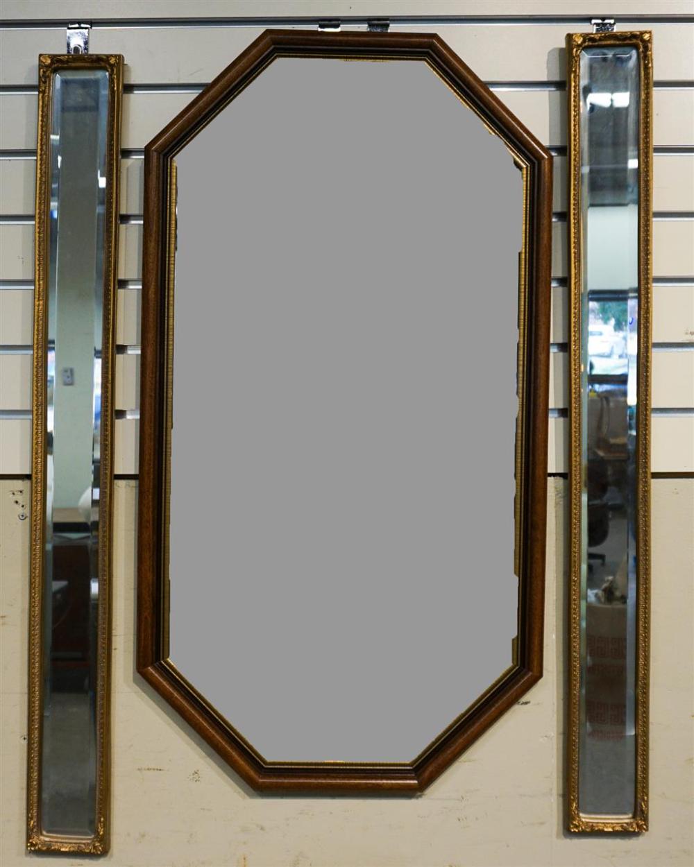 FRUITWOOD OCTAGONAL FRAME MIRROR