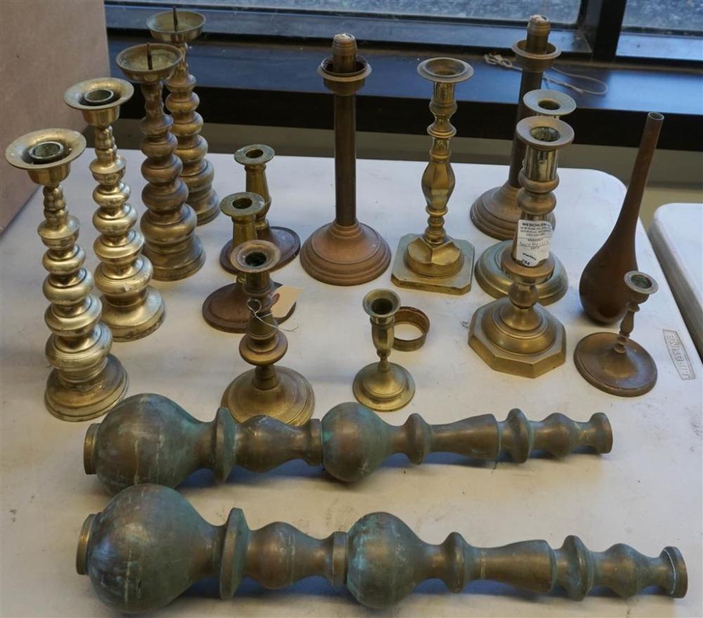 COLLECTION OF BRASS CANDLESTICKSCollection