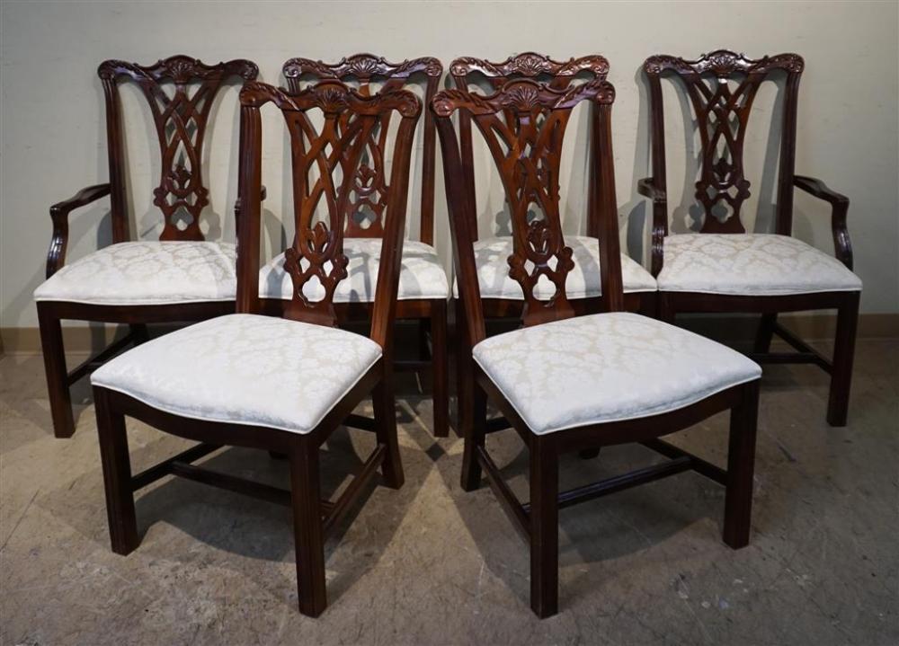 SET OF SIX GEORGIAN STYLE MAHOGANY