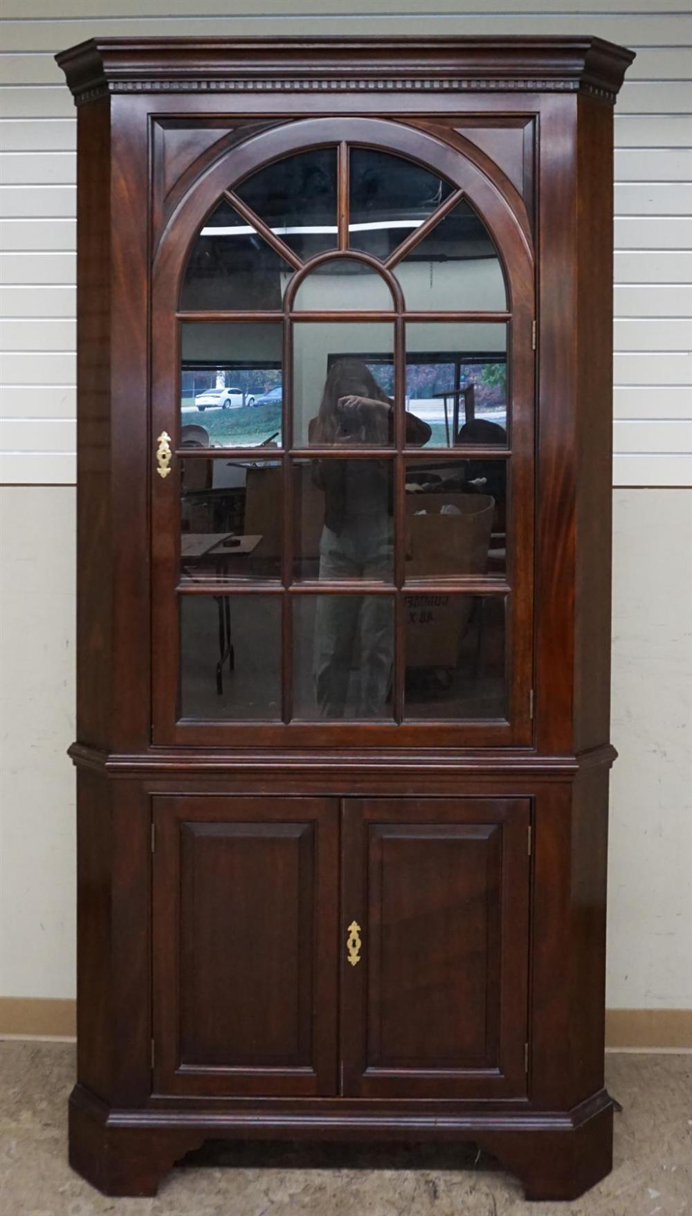 FEDERAL STYLE CHERRY CORNER CABINET,