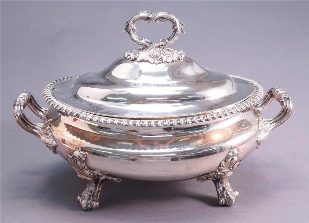 SHEFFIELD SILVER PLATED OVAL TWO-HANDLE