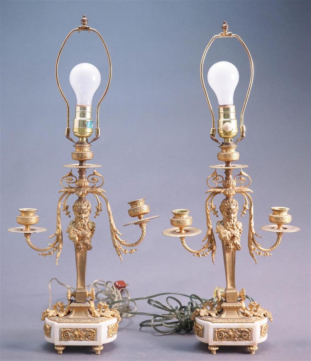 PAIR OF LOUIS XVI STYLE ORMOLU