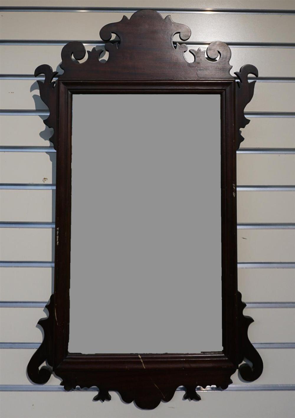 CHIPPENDALE STYLE MAHOGANY SCROLL