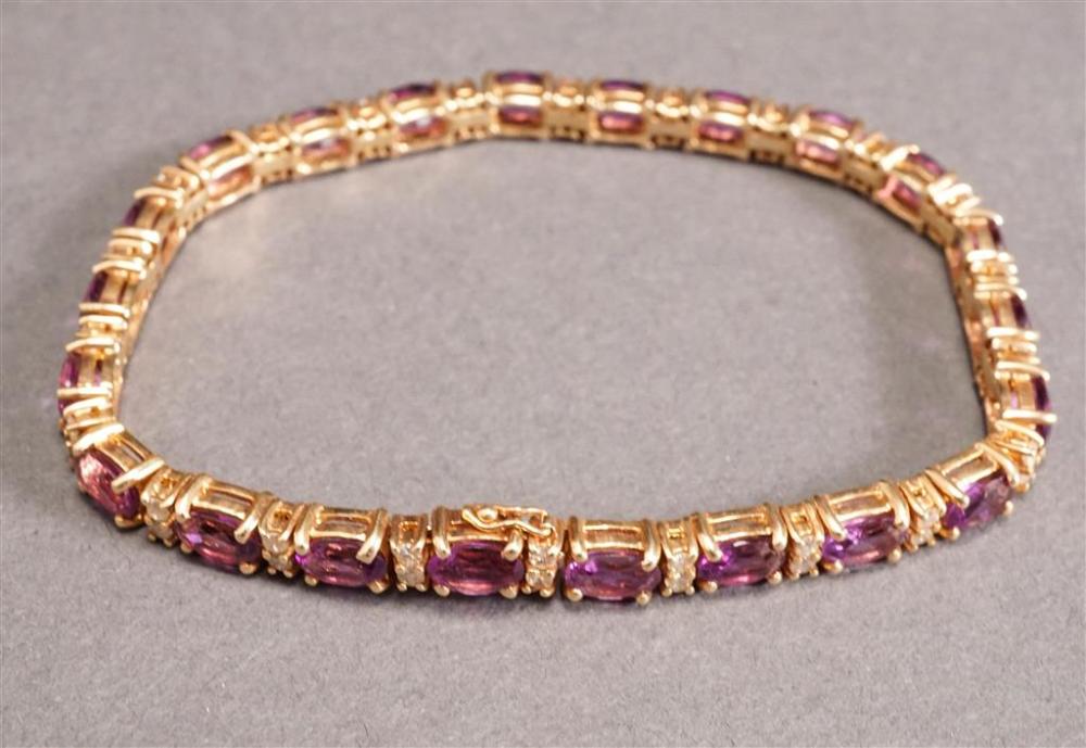 14-KARAT YELLOW-GOLD, AMETHYST