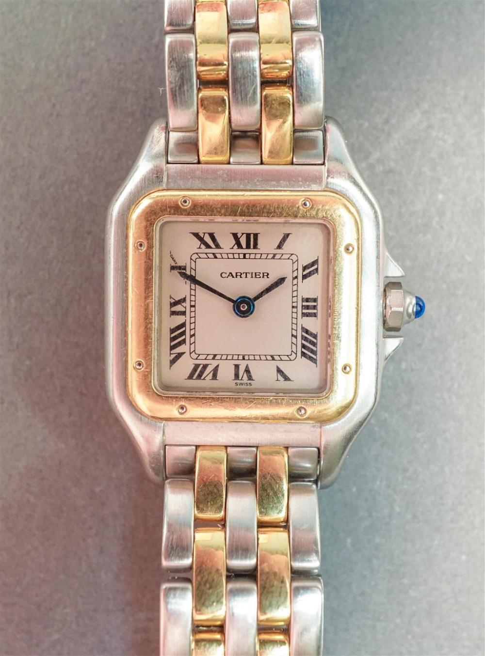 CARTIER 18-KARAT YELLOW GOLD AND STAINLESS