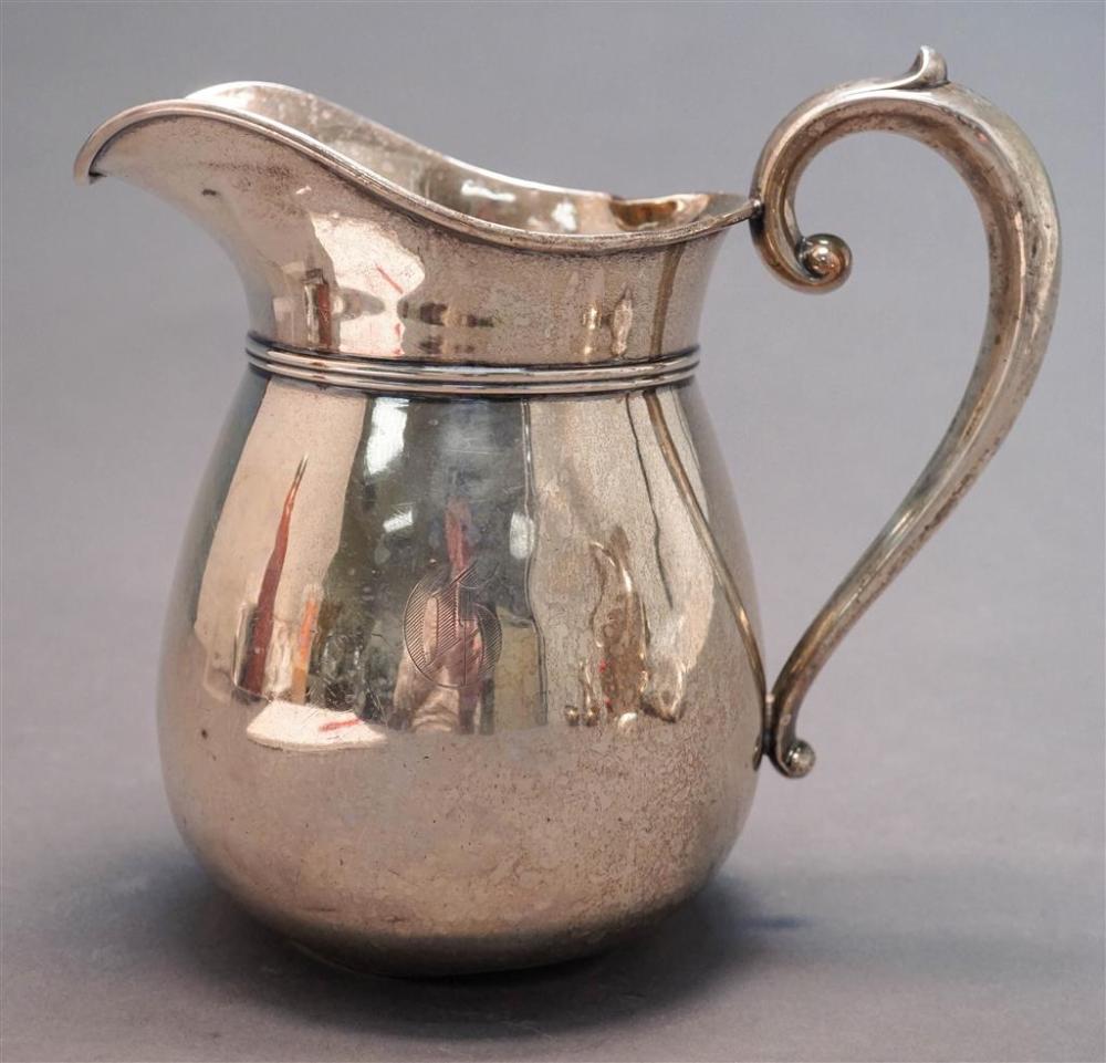 MANCHESTER STERLING WATER PITCHER, 17.8