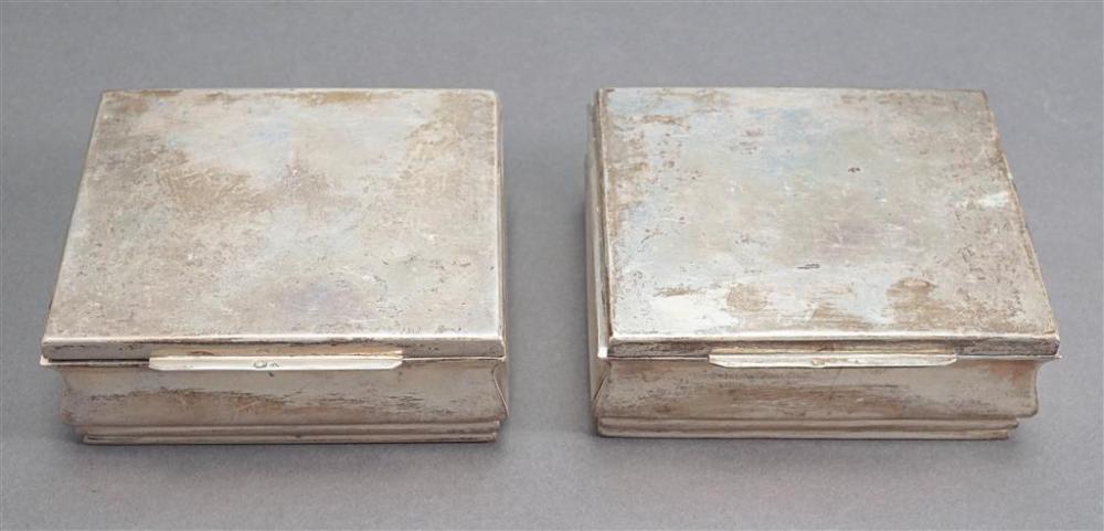 PAIR OF CONTINENTAL SILVER CIGARETTE