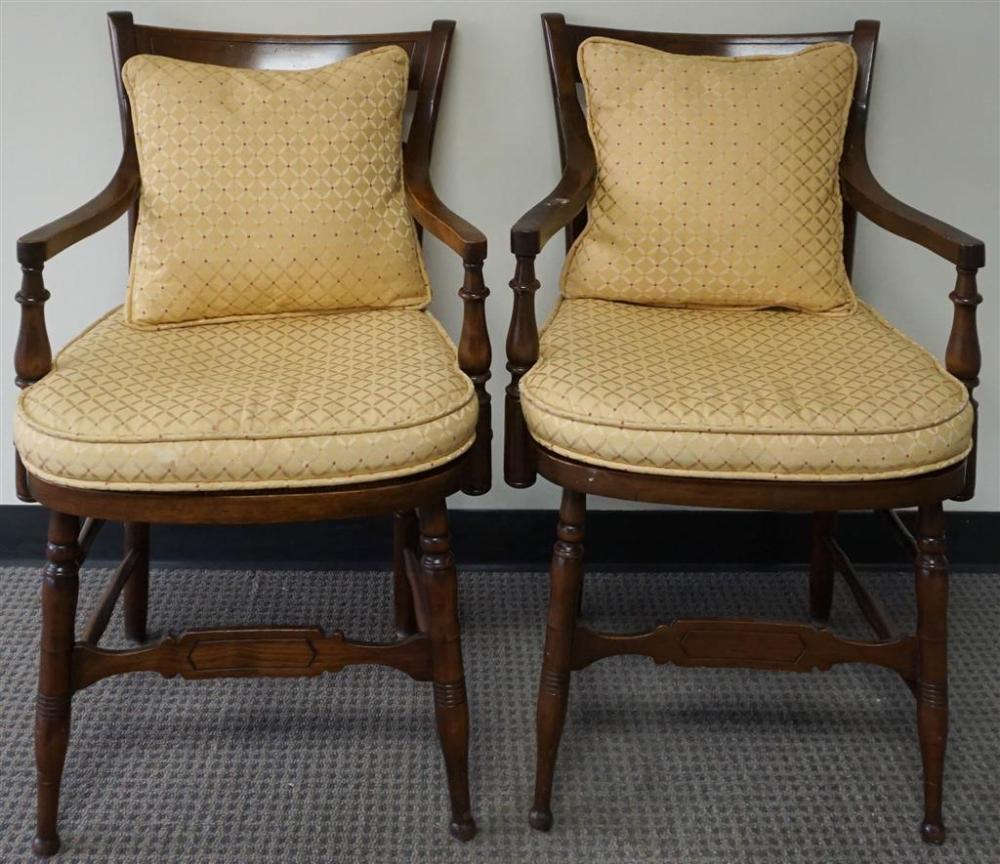 PAIR OF EARLY AMERICAN STYLE WOOD