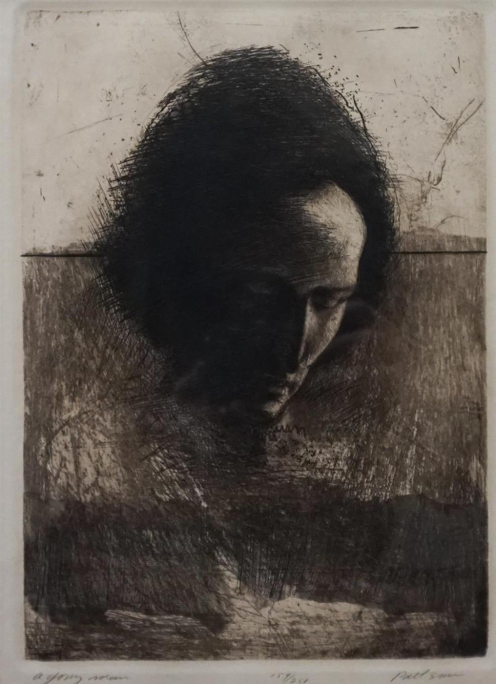 PATTSON, A YOUNG MAN, ETCHING, 20 X