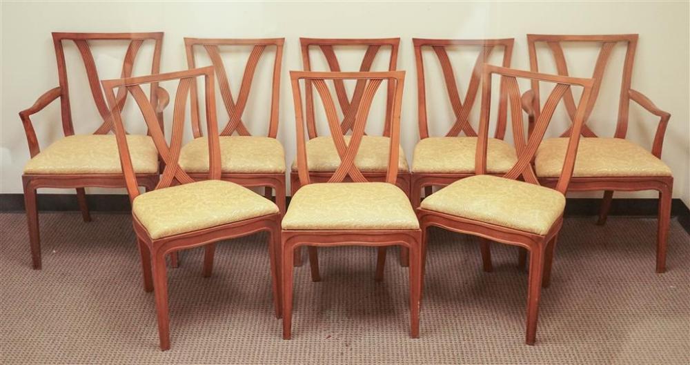SET OF EIGHT TOMLINSON FRUITWOOD AND