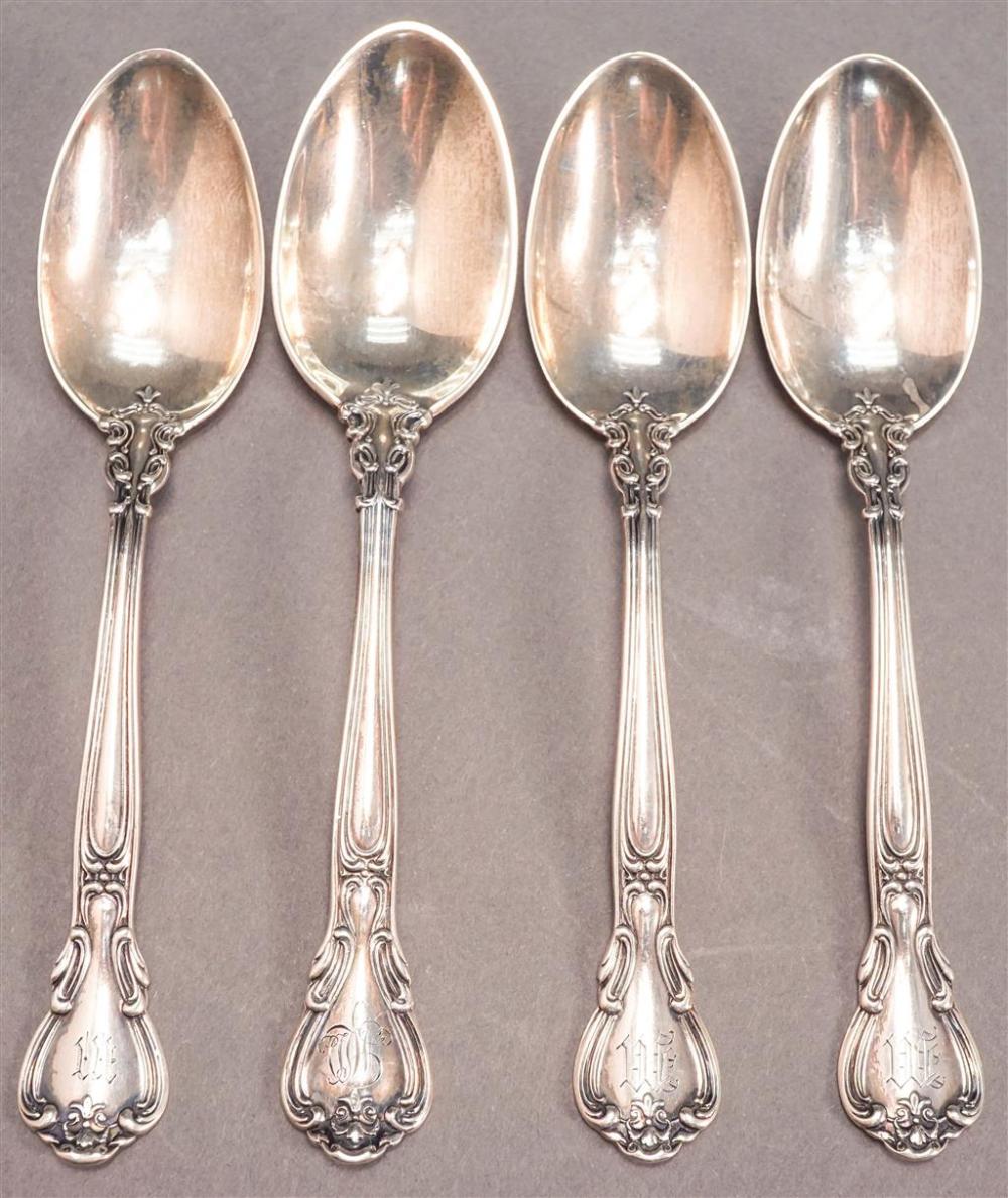 FOUR GORHAM CHANTILLY PATTERN STERLING 328ff4