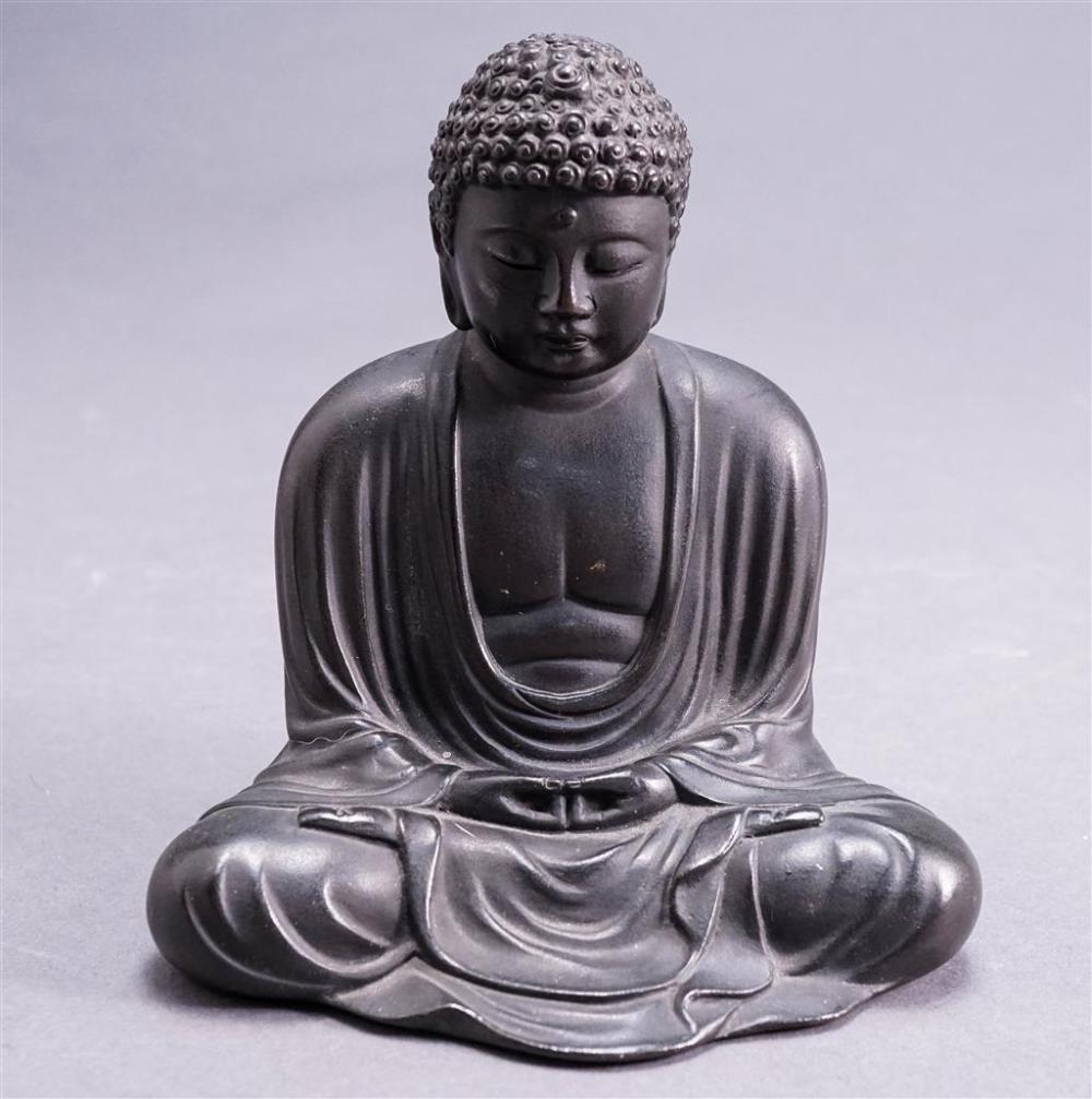 JAPANESE BRONZE FIGURE OF SEATED 32902c