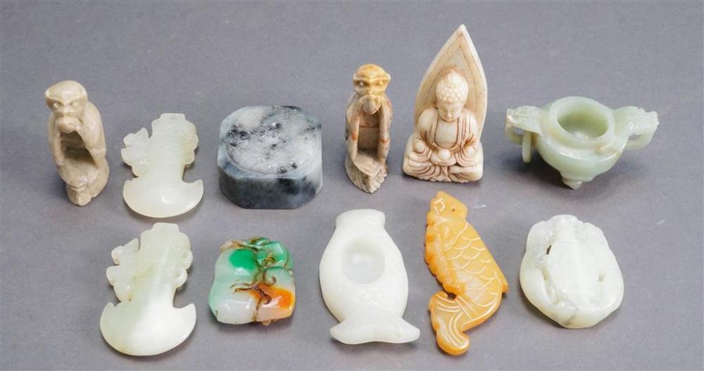 COLLECTION OF CHINESE HARDSTONE 329025