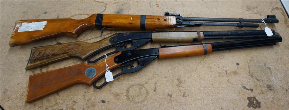 TWO RED RYDER AIR RIFLES WITH ANOTHER