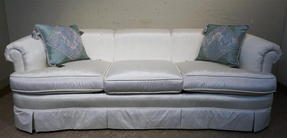 CENTURY WHITE UPHOLSTERED SOFA,