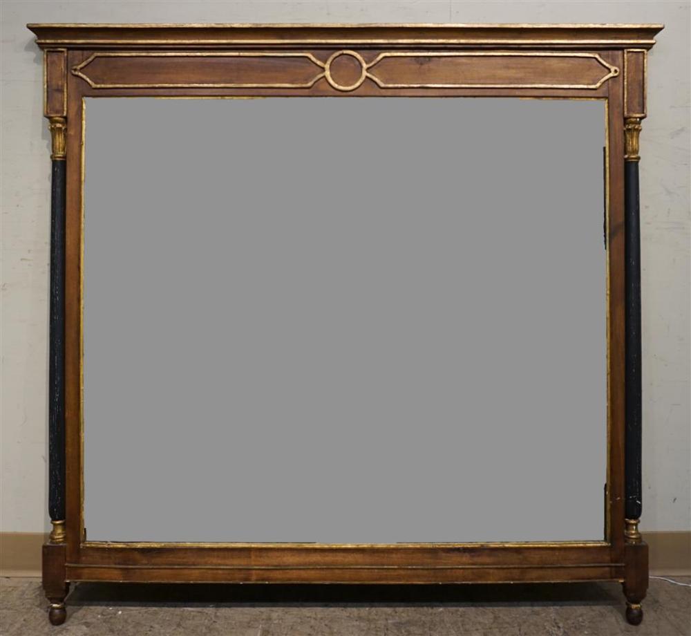 PARCEL GILT BLACK PAINTED FRUITWOOD