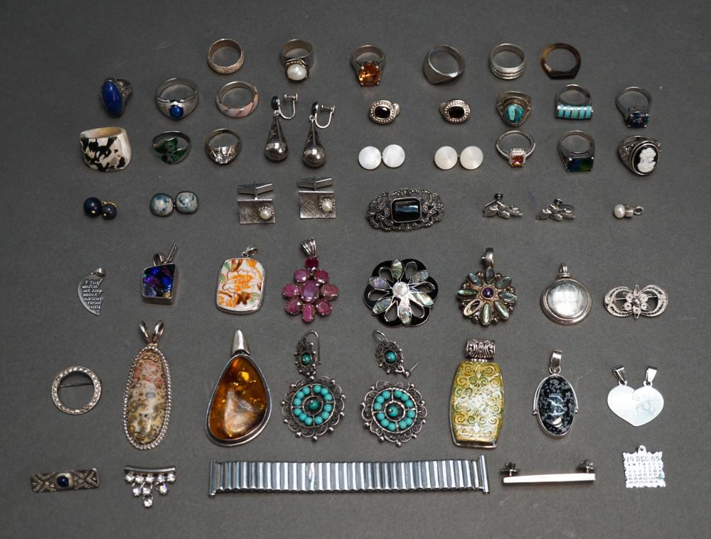 COLLECTION OF STERLING SILVER AND