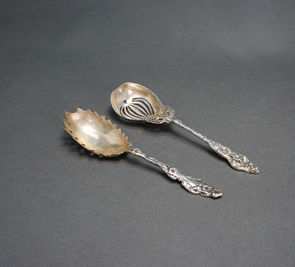 TWO AMERICAN STERLING FLORAL REPOUSSE 32b8a7