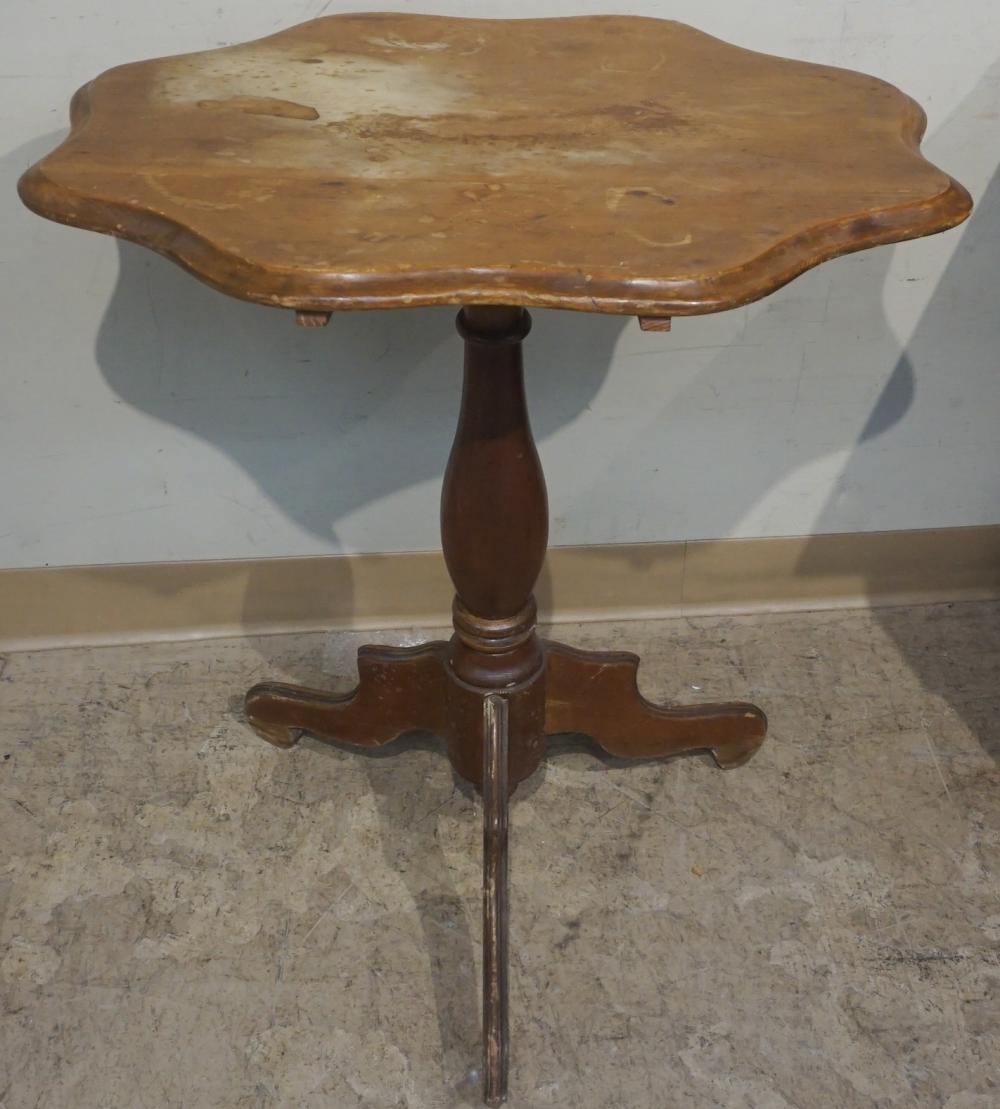 FRUITWOOD TILT-TOP TEA TABLE (AS