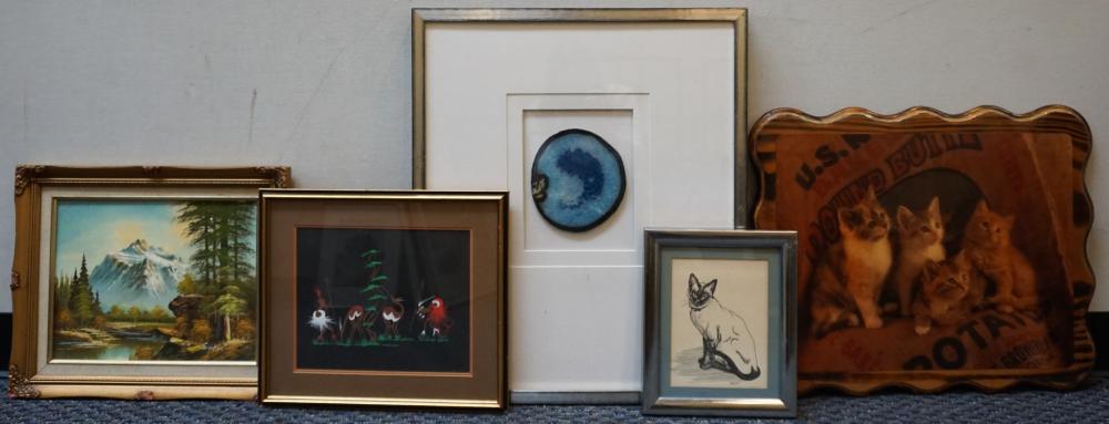 FIVE ASSORTED WORKS OF ARTFive