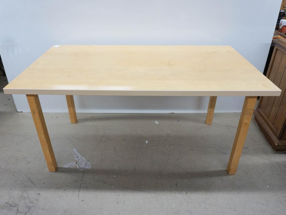 CONTEMPORARY CHERRY FINISHED TABLE,