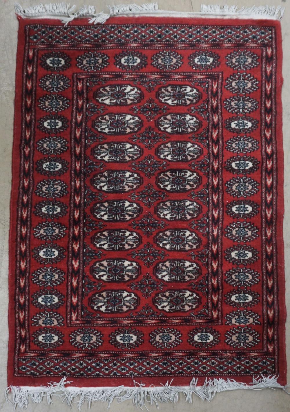 PAKISTAN BOKHARA RUG, 3 FT 10 IN