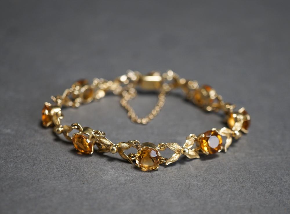 18 KARAT YELLOW GOLD AND CITRINE 32baa3