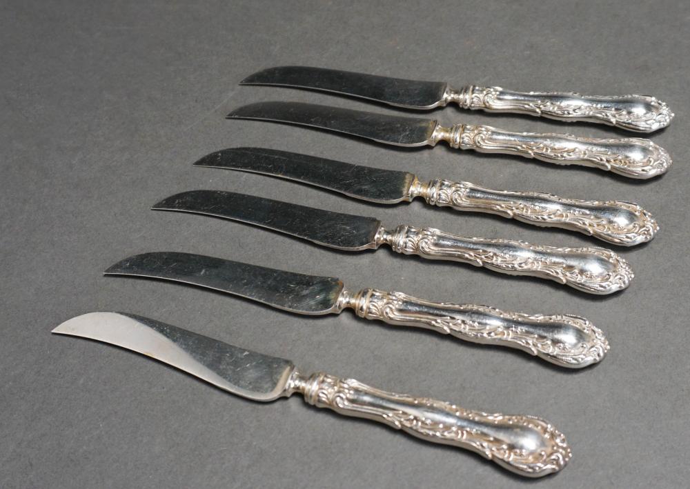 SET OF SIX ROCOCO STYLE STERLING